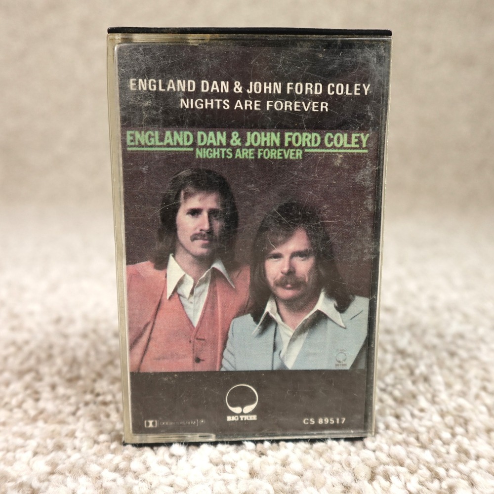 England Dan & John Ford Coley Nights Are Forever Cassette Tape 1976 CS 89517